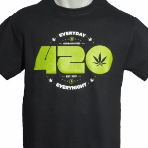 420Backyard- T-Shirt - 420everyday (black)