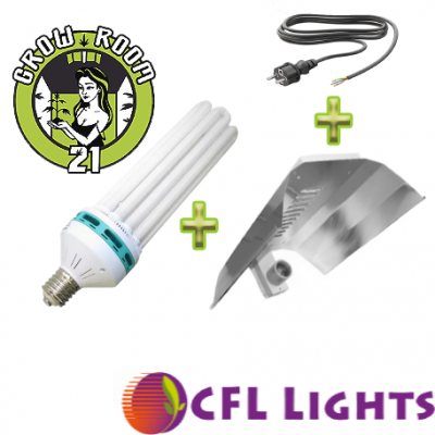 LAMPEN SET CFL | Energiesparlampen-Set 200W | duales Spektrum