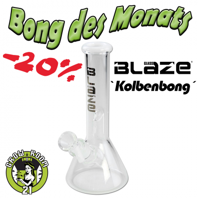 BLAZE - Kolbenbong Ice +Lochperkolator | Bong des Monats: -20%