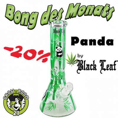 Black Leaf - Panda (handbemalt) | Bong des Monats: -20%